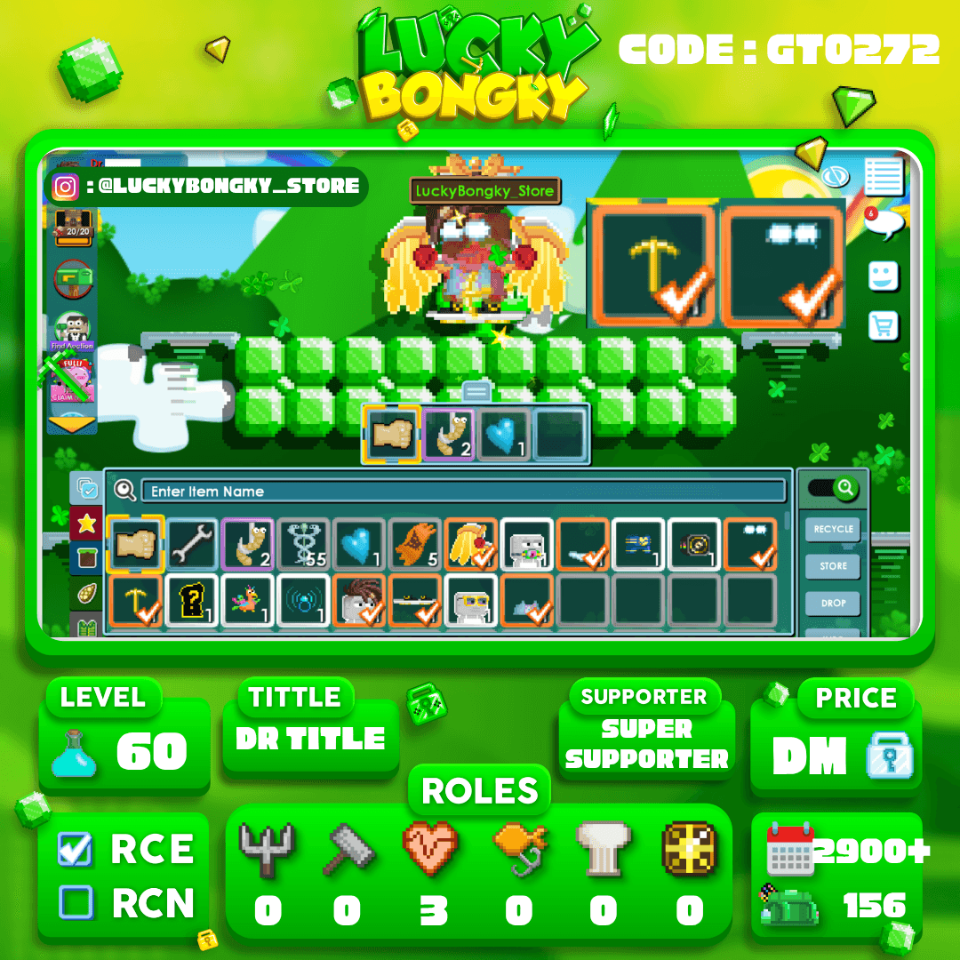 DR TITLE/4 DIGITS ID/GOLDEN PICKAXE/FOCUSED EYES/SUPERSTAR SHADES/SUPER SUPPORTER/ROLE 0-0-3-0-0-0